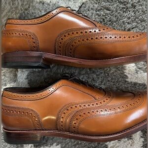 Allen Edmonds McAllister Wingtip Oxford Dress Shoe. Size 12 3E WALNUT.